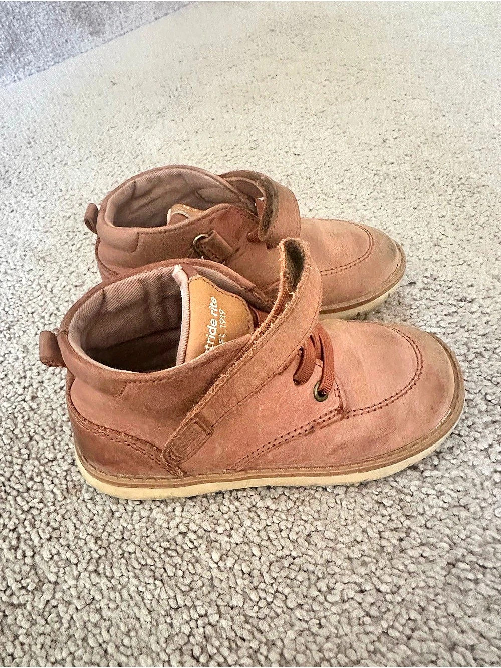 Stride Rite Kids Pink Ankle Boots Size 7.5